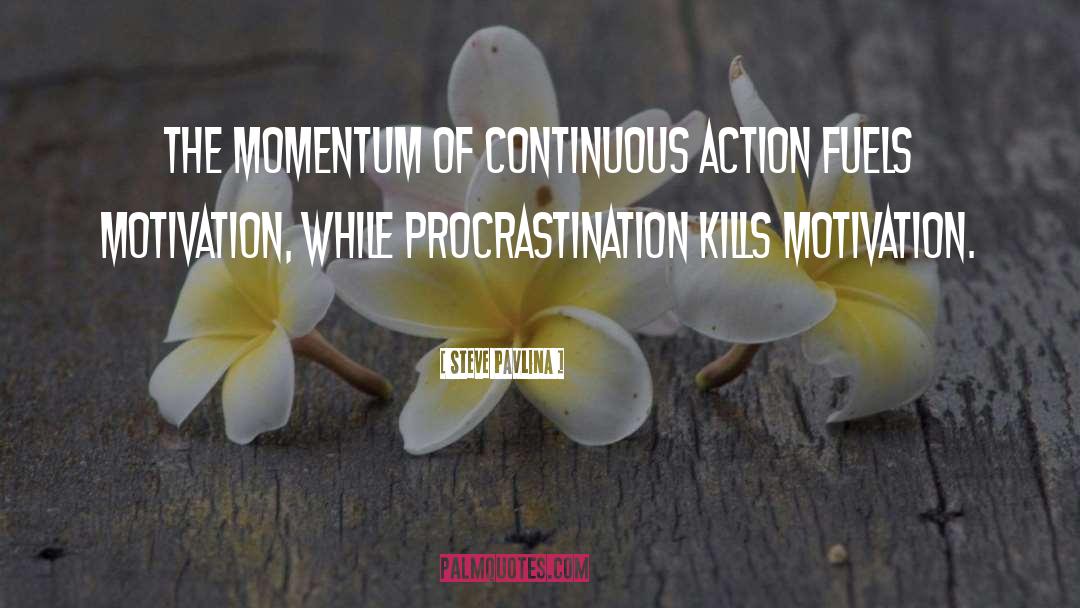 Momentum quotes by Steve Pavlina