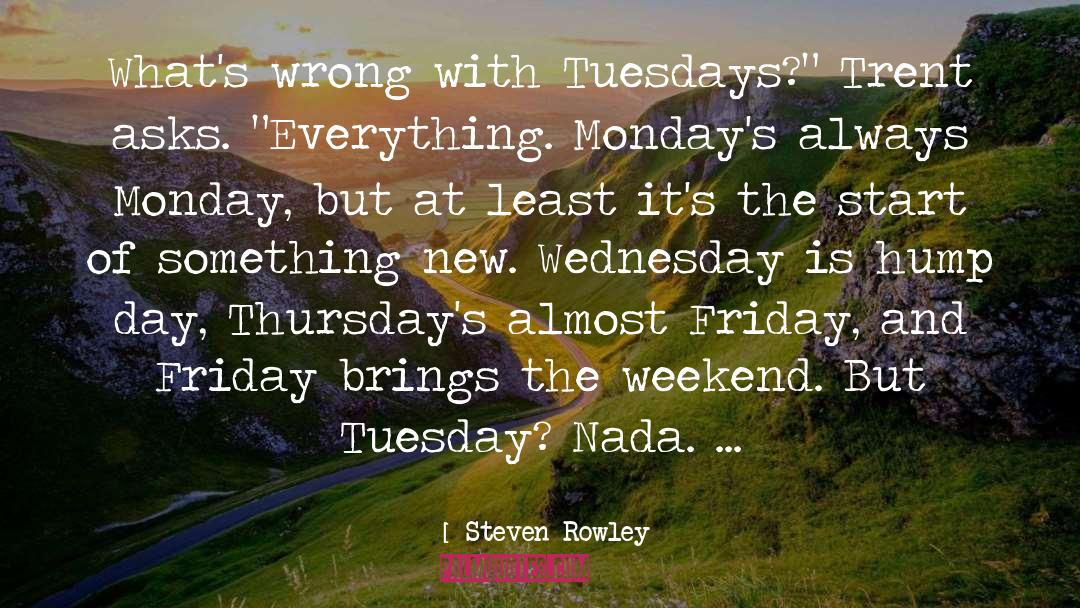 Mondays quotes by Steven Rowley