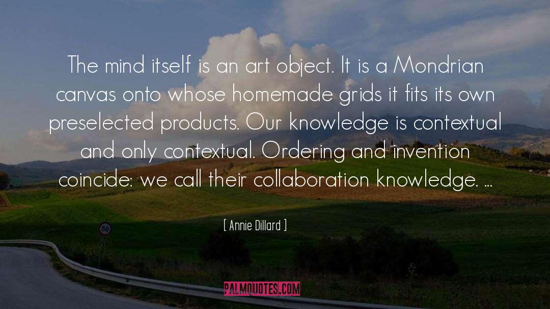 Mondrian quotes by Annie Dillard