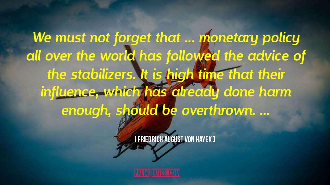 Monetary quotes by Friedrich August Von Hayek