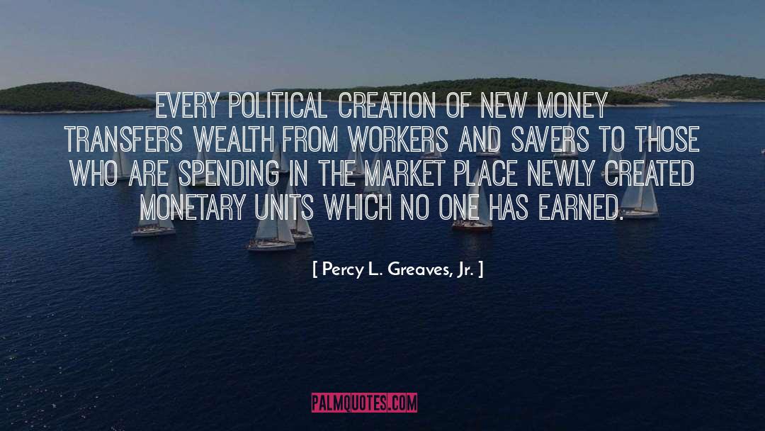 Monetary quotes by Percy L. Greaves, Jr.