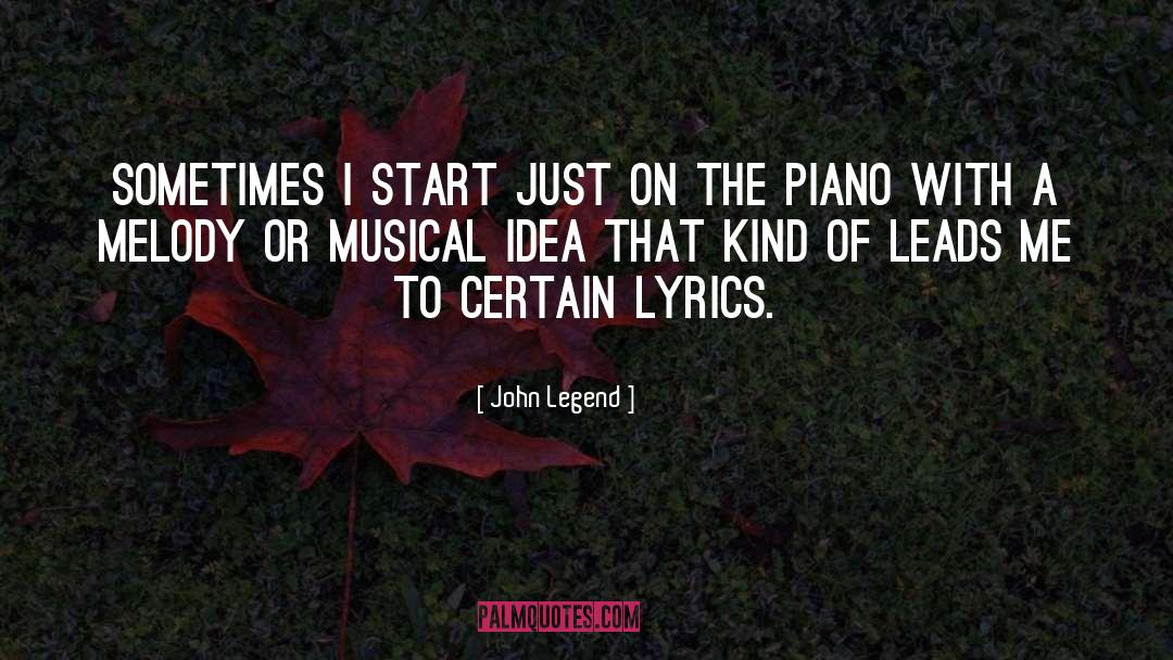 Monetti Piano quotes by John Legend