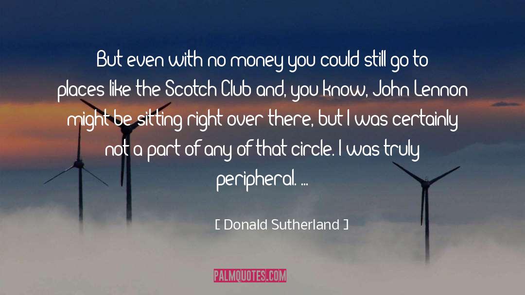 Money And Fame quotes by Donald Sutherland