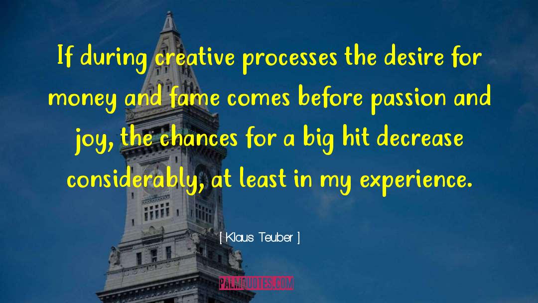 Money And Fame quotes by Klaus Teuber