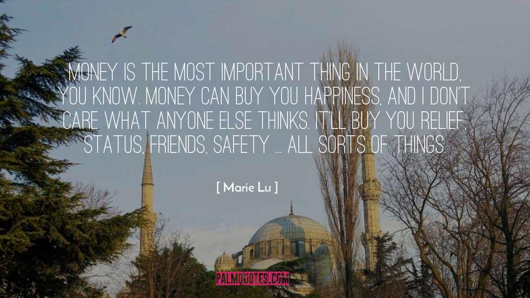 Money Doesn 27t Buy Happiness quotes by Marie Lu