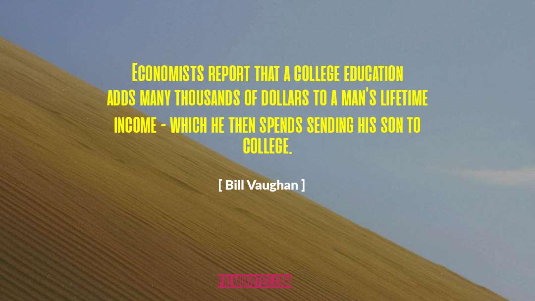 Money Funny quotes by Bill Vaughan