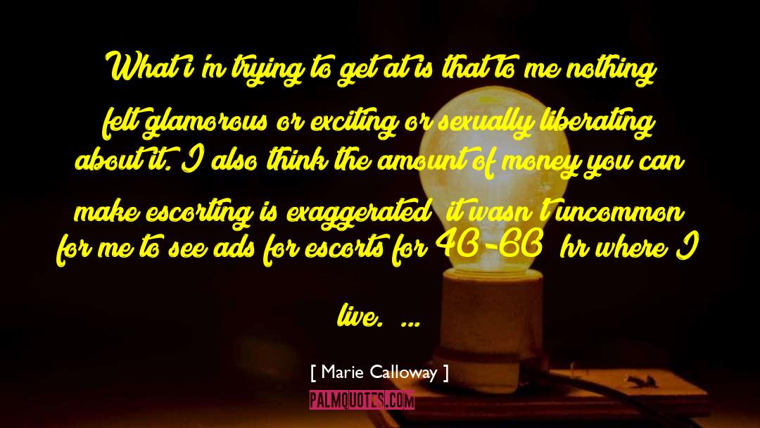 Money Is The Motive quotes by Marie Calloway