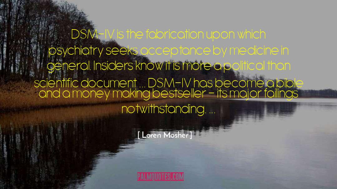 Money Issues quotes by Loren Mosher