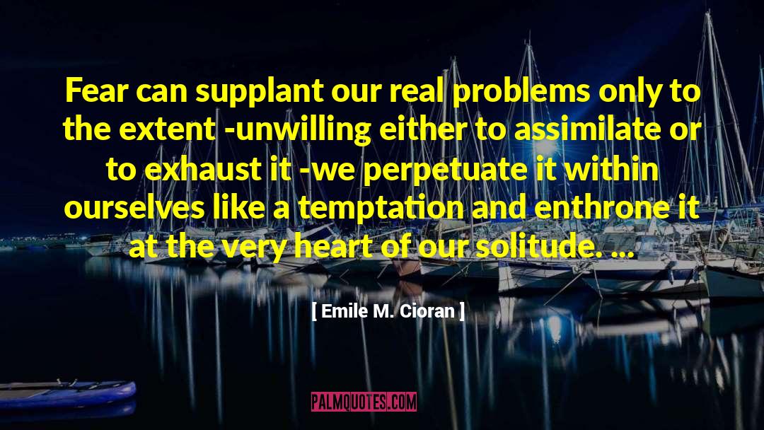 Money Problems quotes by Emile M. Cioran