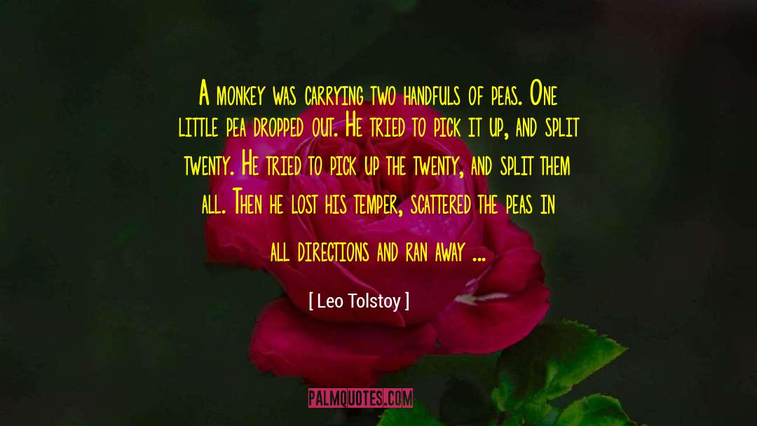 Monkey quotes by Leo Tolstoy