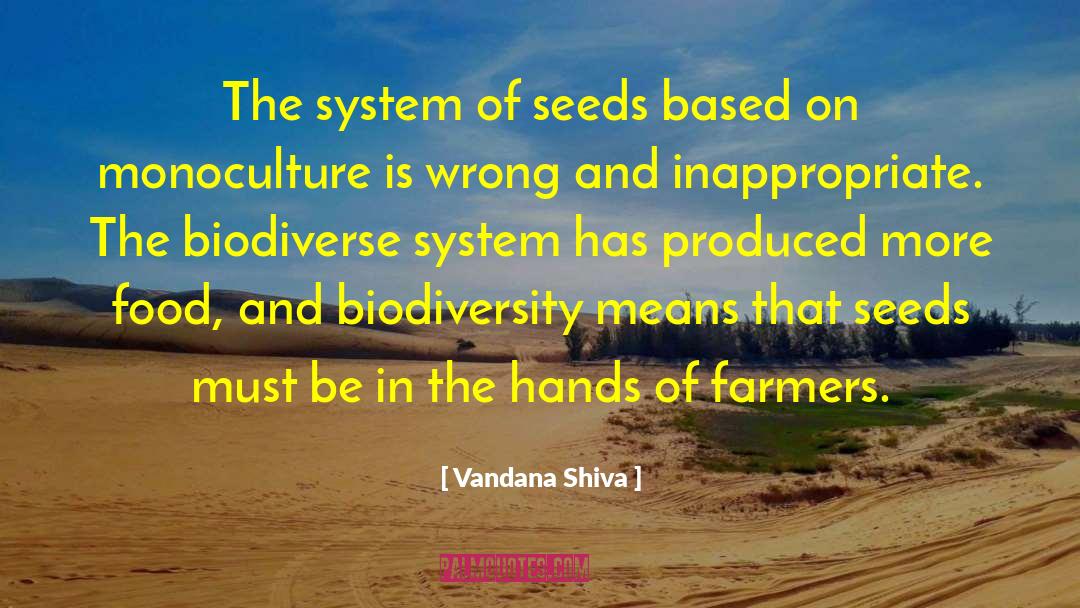 Monoculture quotes by Vandana Shiva