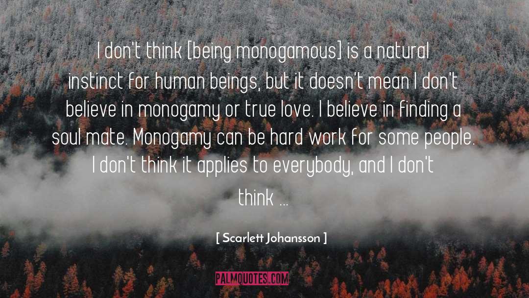 Monogamy quotes by Scarlett Johansson