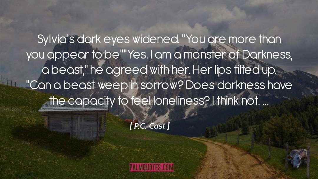 Monster Disguised Human quotes by P.C. Cast