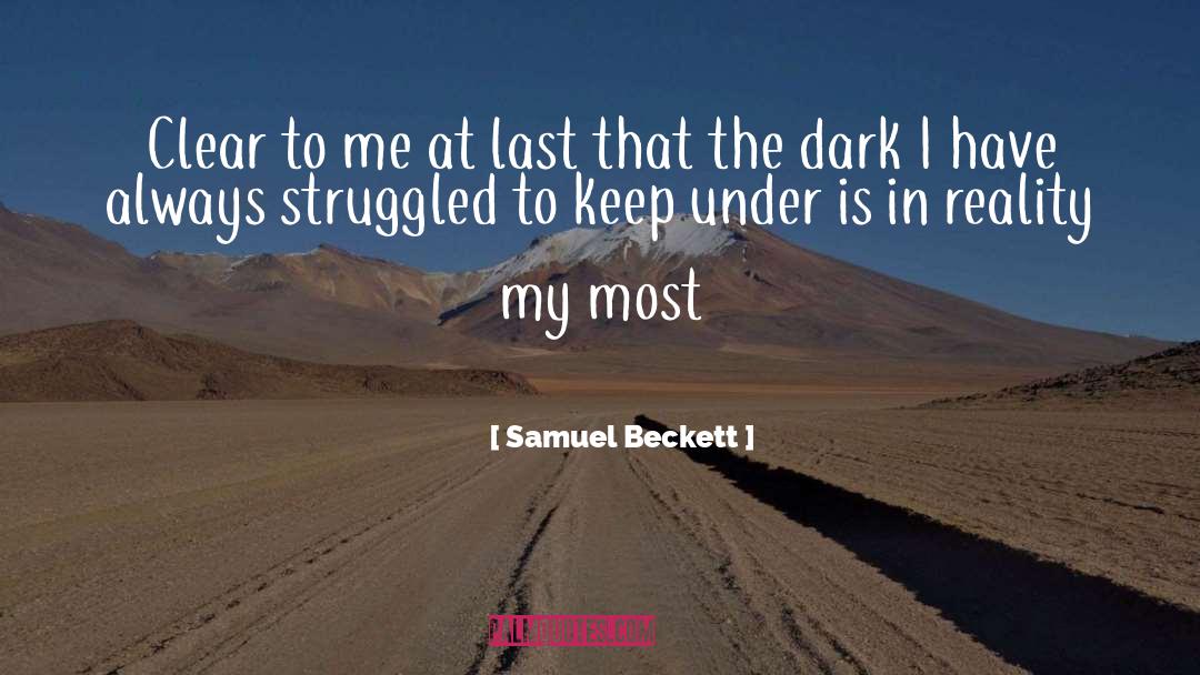 Monsters In The Dark quotes by Samuel Beckett