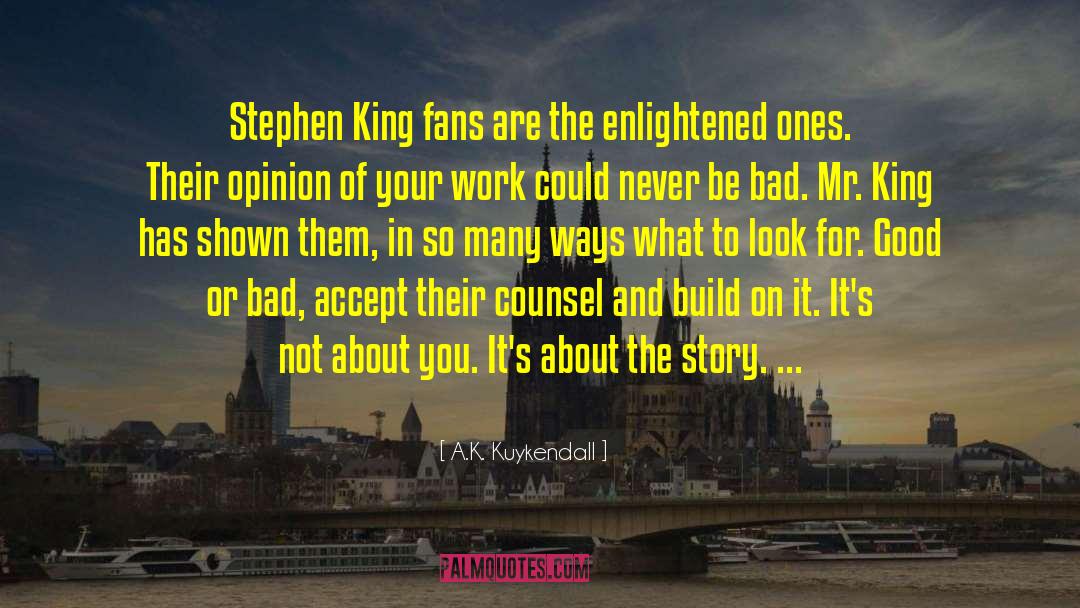 Monsters Stephen King quotes by A.K. Kuykendall