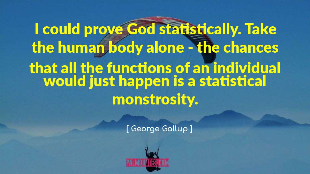 Monstrosity quotes by George Gallup