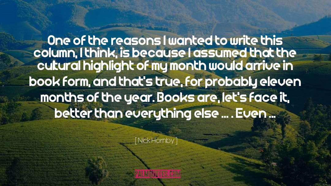 Months Of The Year quotes by Nick Hornby