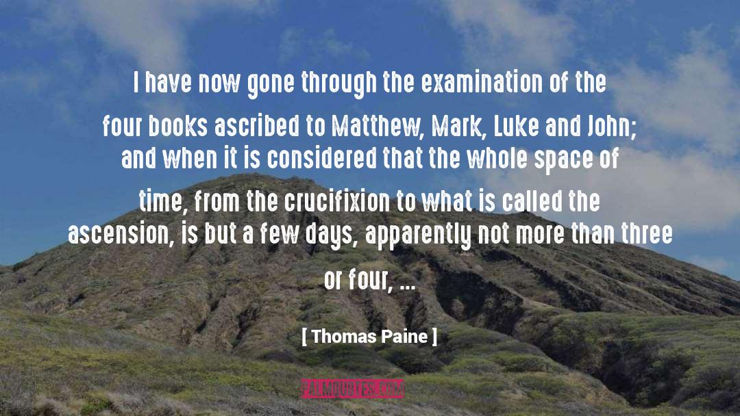 Montorfano Crucifixion quotes by Thomas Paine