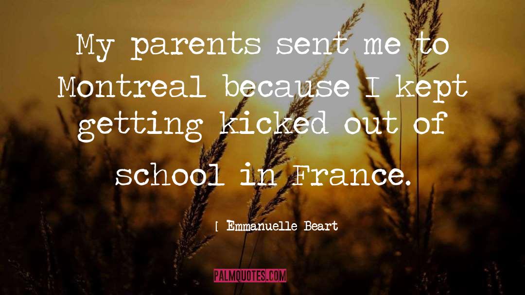 Montreal quotes by Emmanuelle Beart
