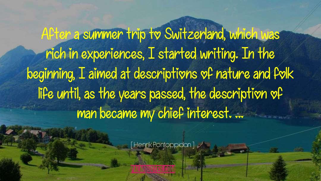 Montreux Switzerland quotes by Henrik Pontoppidan