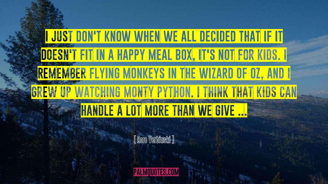 Monty Python quotes by Gore Verbinski