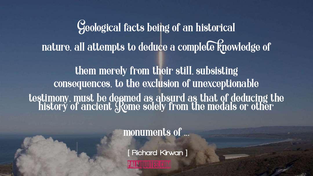 Monuments quotes by Richard Kirwan