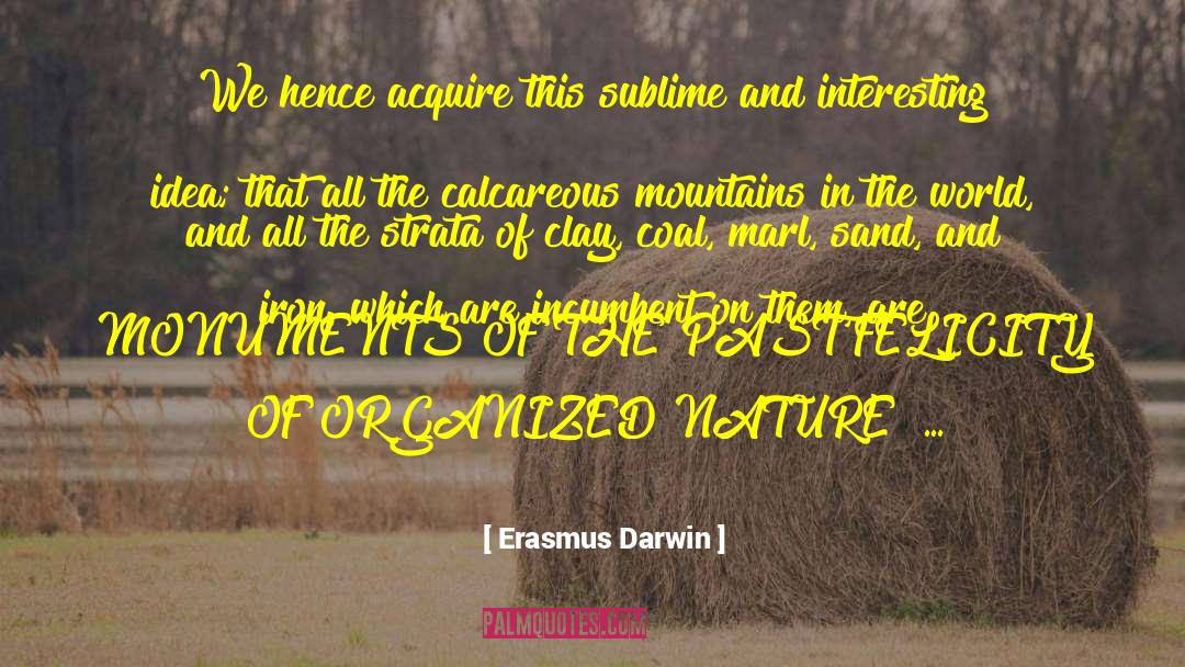 Monuments quotes by Erasmus Darwin