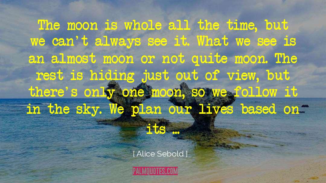 Moon And Its Phases quotes by Alice Sebold