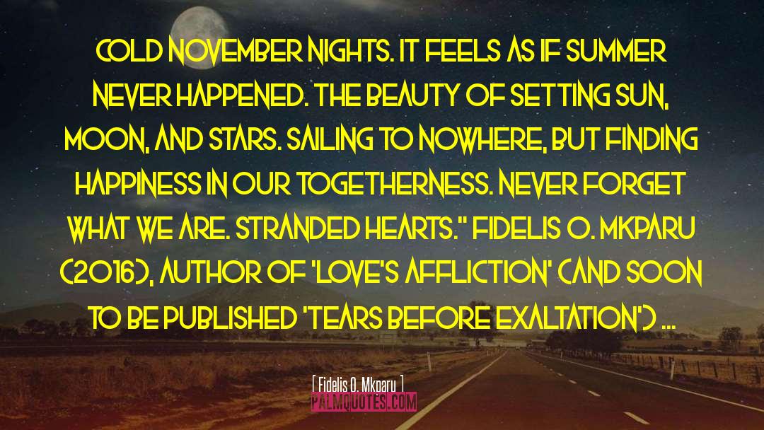 Moon And Stars quotes by Fidelis O. Mkparu