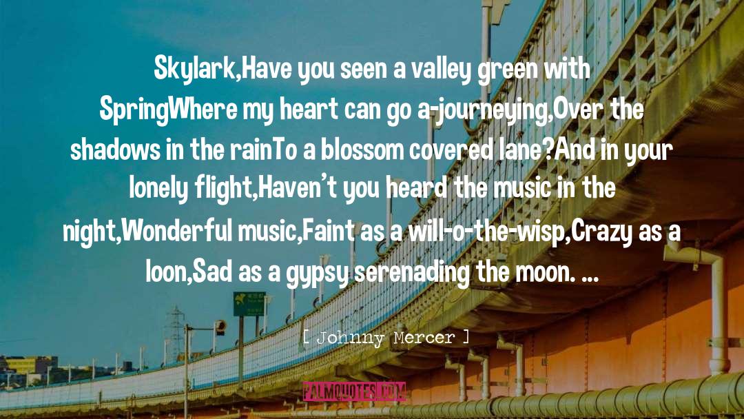 Moon Gypsy Book quotes by Johnny Mercer