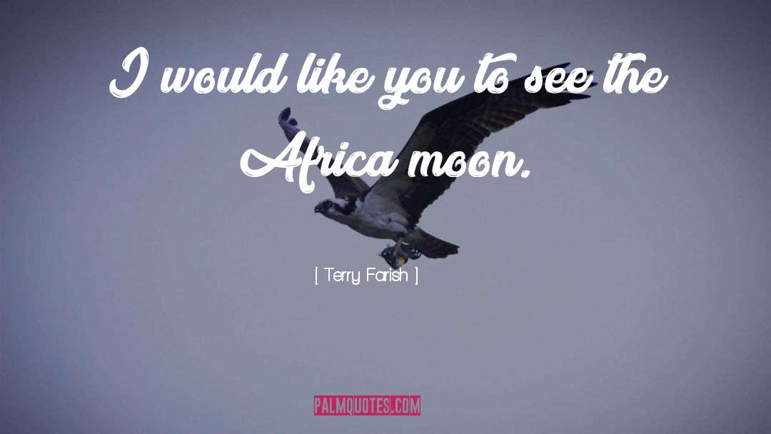Moon quotes by Terry Farish
