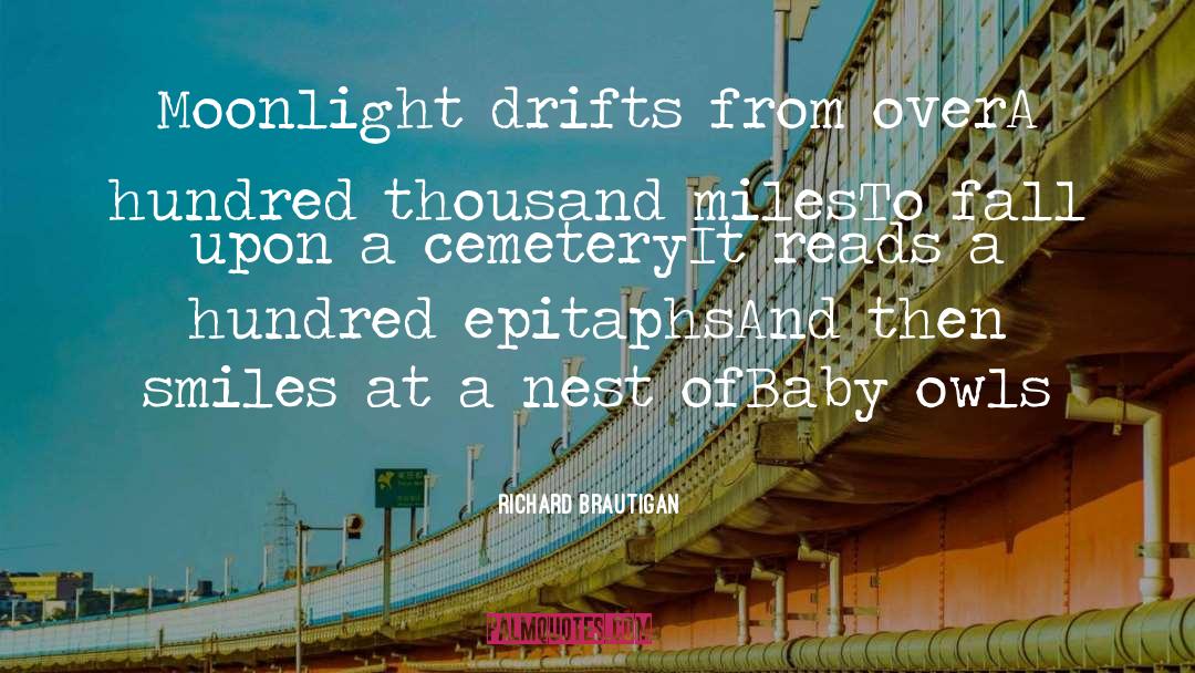 Moonlight Falls quotes by Richard Brautigan