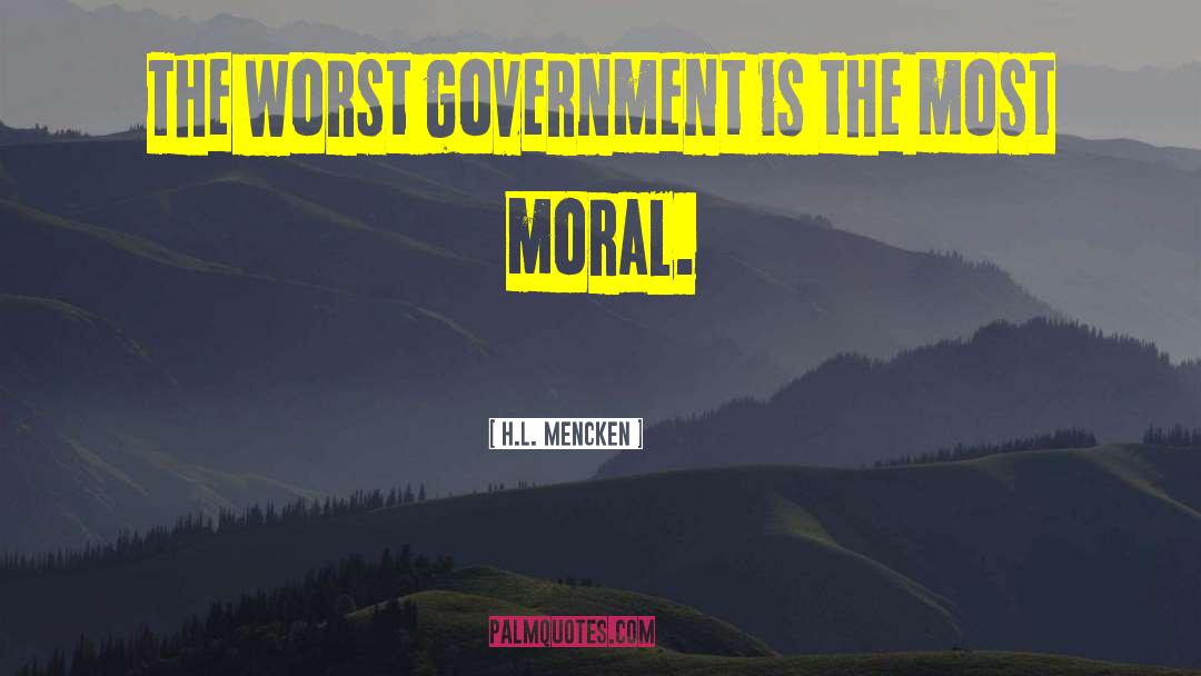 Moral Behavior quotes by H.L. Mencken