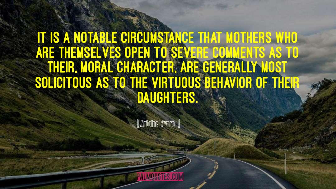 Moral Character quotes by Antoine Rivarol
