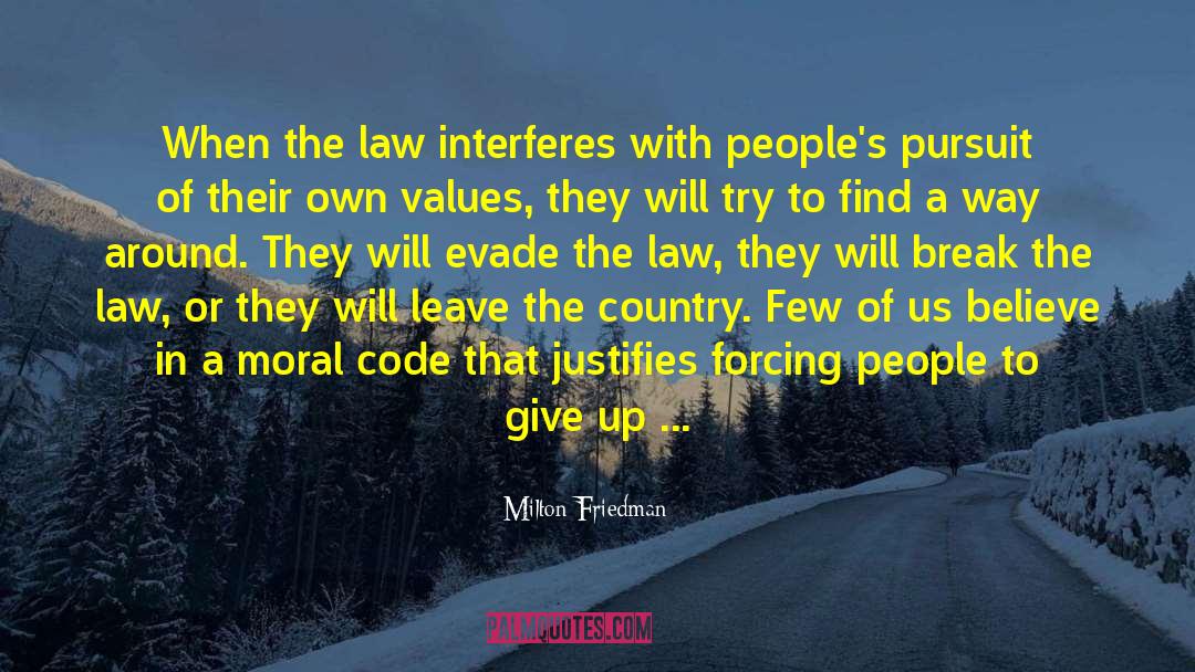 Moral Code quotes by Milton Friedman