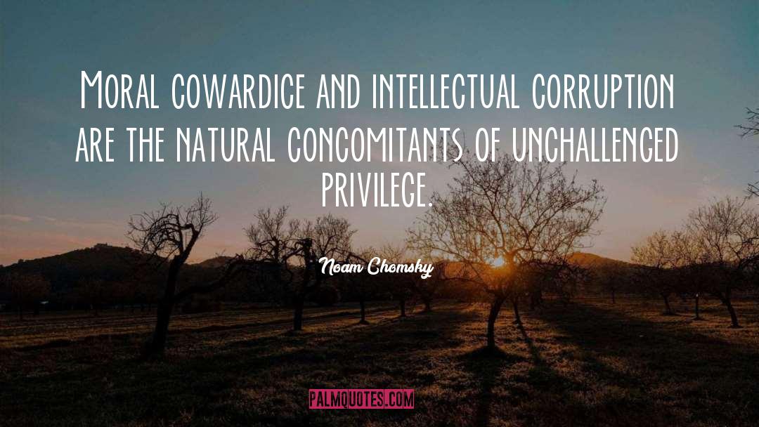 Moral Corruption quotes by Noam Chomsky