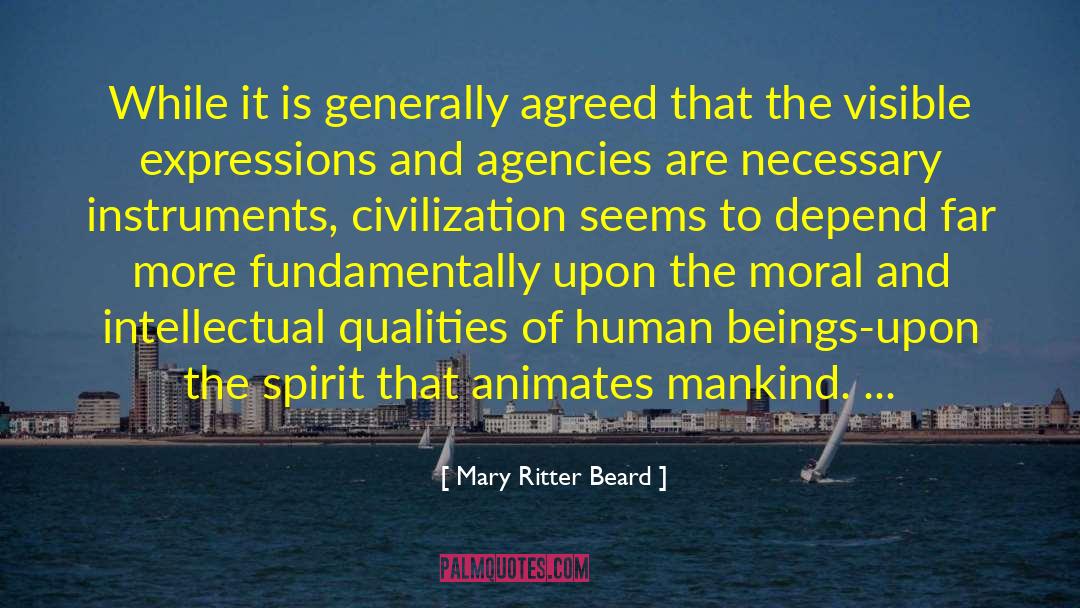 Moral Corruption quotes by Mary Ritter Beard