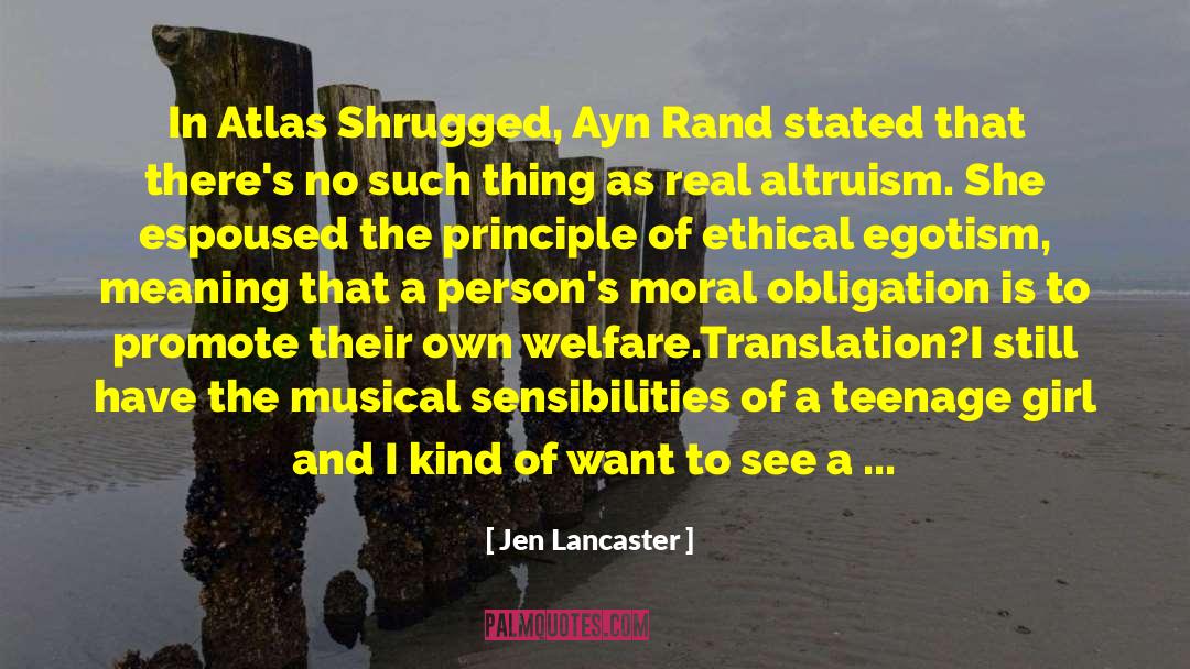 Moral Crusade quotes by Jen Lancaster