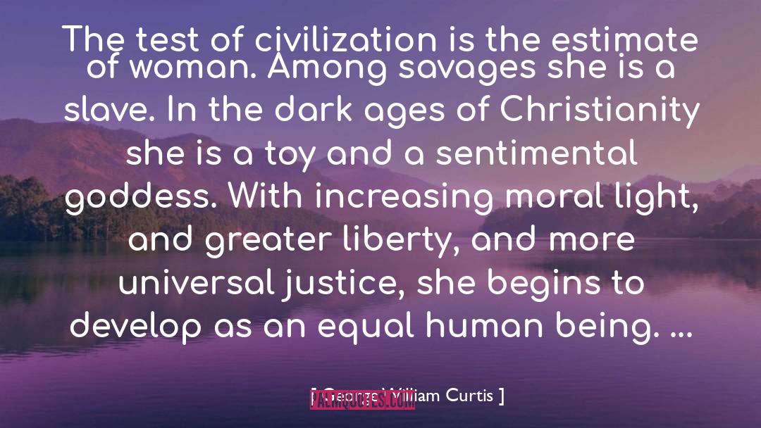 Moral Depravity quotes by George William Curtis