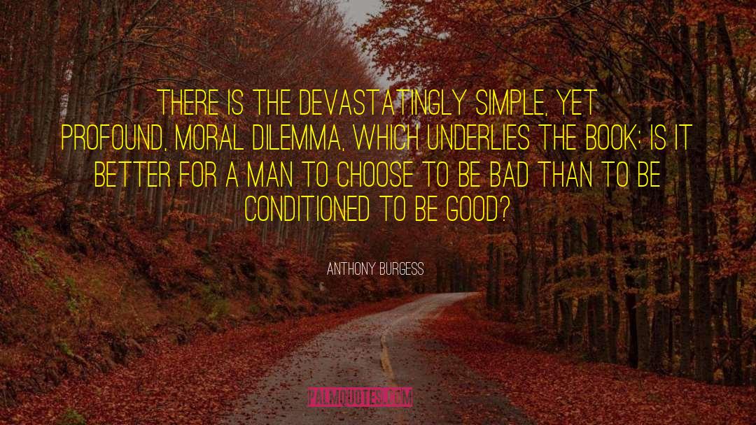 Moral Dilemma quotes by Anthony Burgess