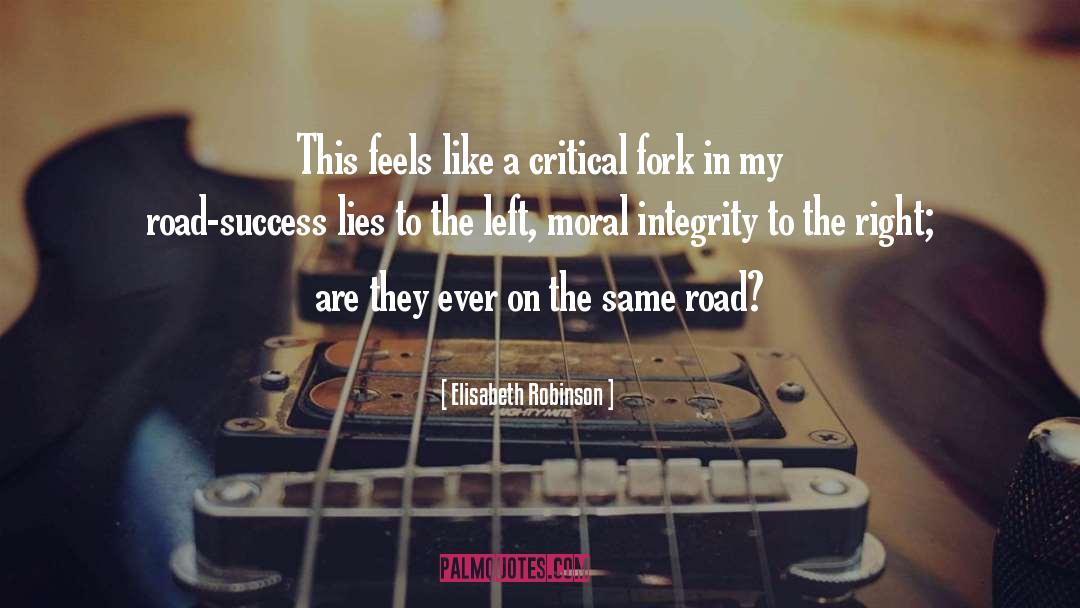 Moral Integrity quotes by Elisabeth Robinson