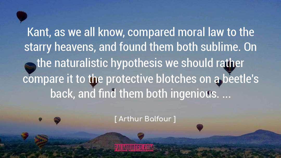 Moral Law quotes by Arthur Balfour