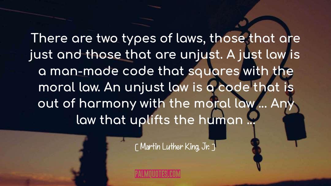 Moral Law quotes by Martin Luther King, Jr.