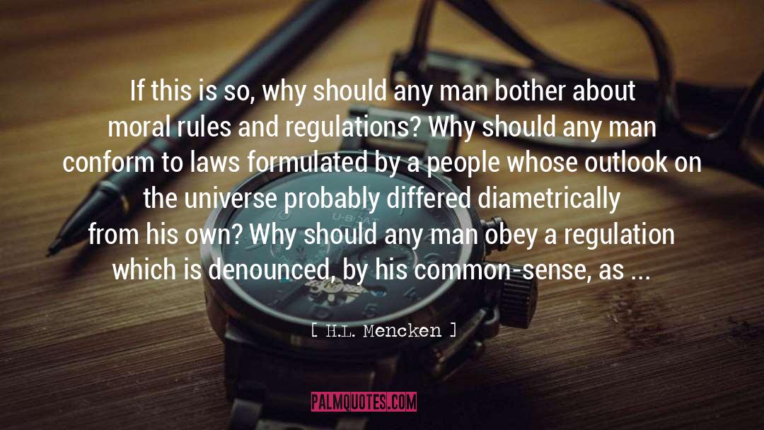 Moral Perfection quotes by H.L. Mencken