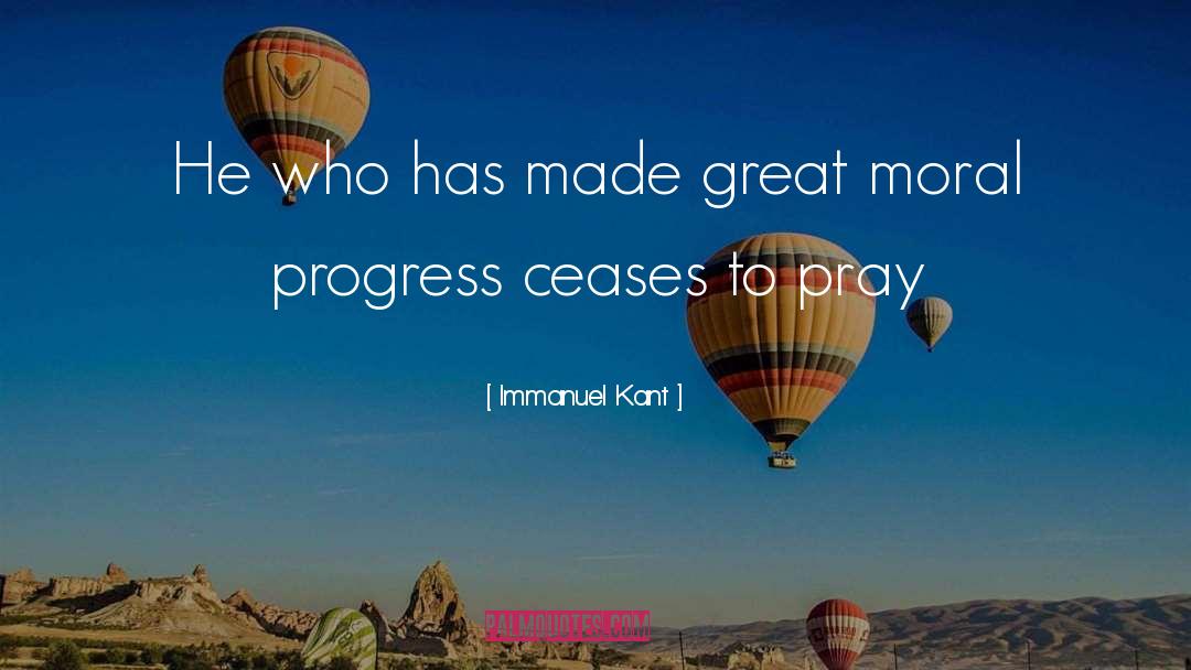 Moral Progress quotes by Immanuel Kant
