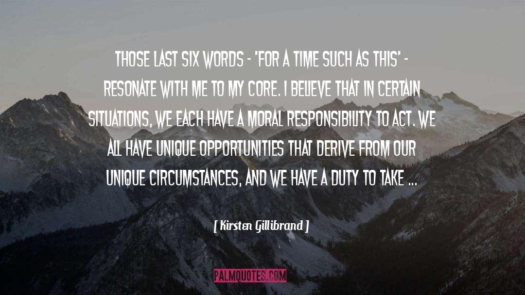 Moral Responsibility quotes by Kirsten Gillibrand