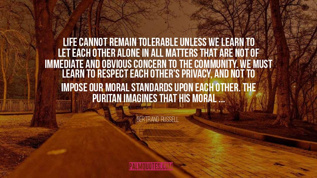 Moral Standards quotes by Bertrand Russell