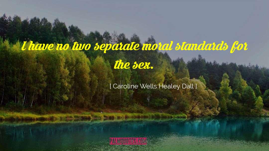 Moral Standards quotes by Caroline Wells Healey Dall