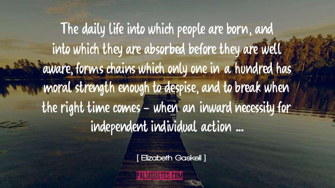 Moral Strength quotes by Elizabeth Gaskell