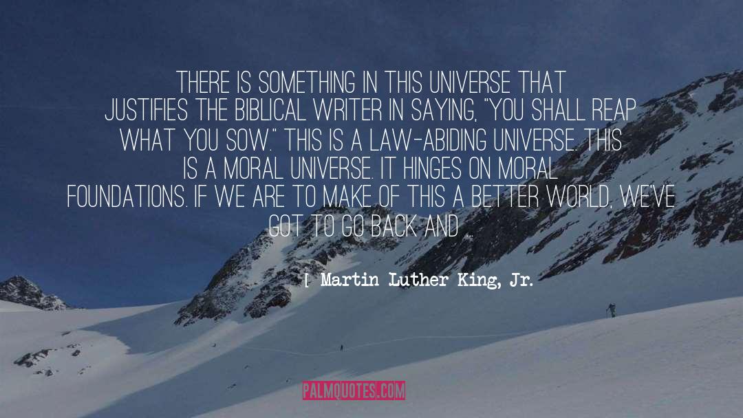 Moral Universe quotes by Martin Luther King, Jr.